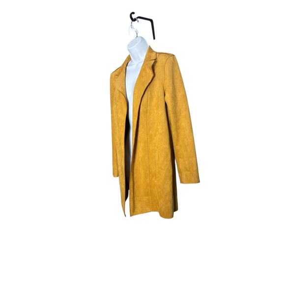 Philosophy Faux Suede Duster Jacket Coat Mustard
Yellow Open Front - Picture 2 of 6